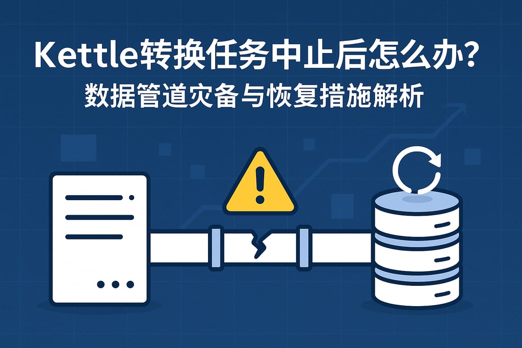 kettle转换任务终止后怎么办？数据管道灾备与恢复措施解析