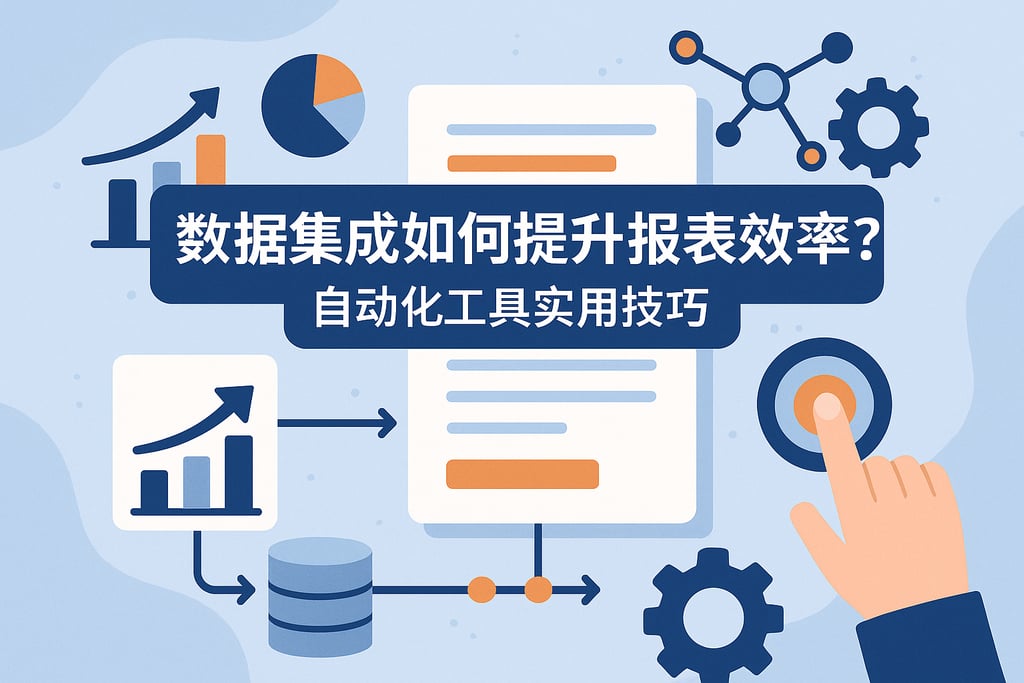 数据集成如何提升报表效率？自动化工具实用技巧