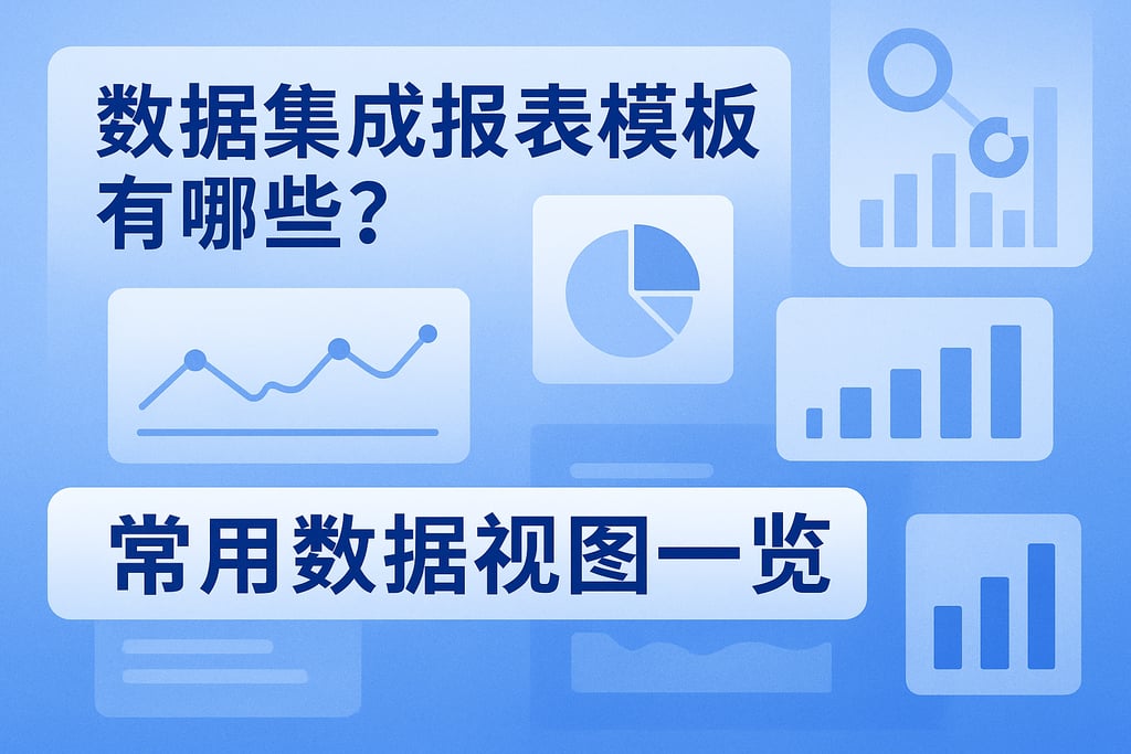 数据集成报表模板有哪些？常用数据视图一览