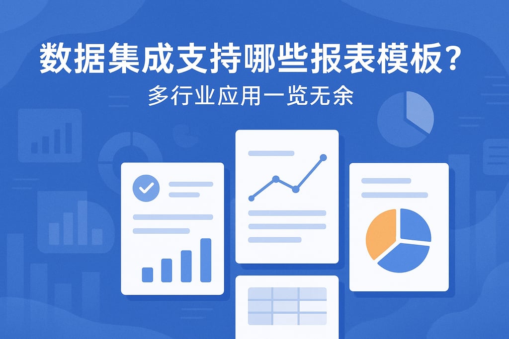 数据集成支持哪些报表模板？多行业应用一览无余