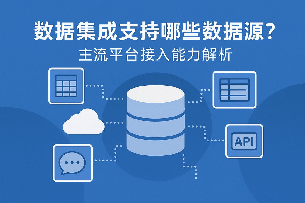 数据集成支持哪些数据源？主流平台接入能力解析