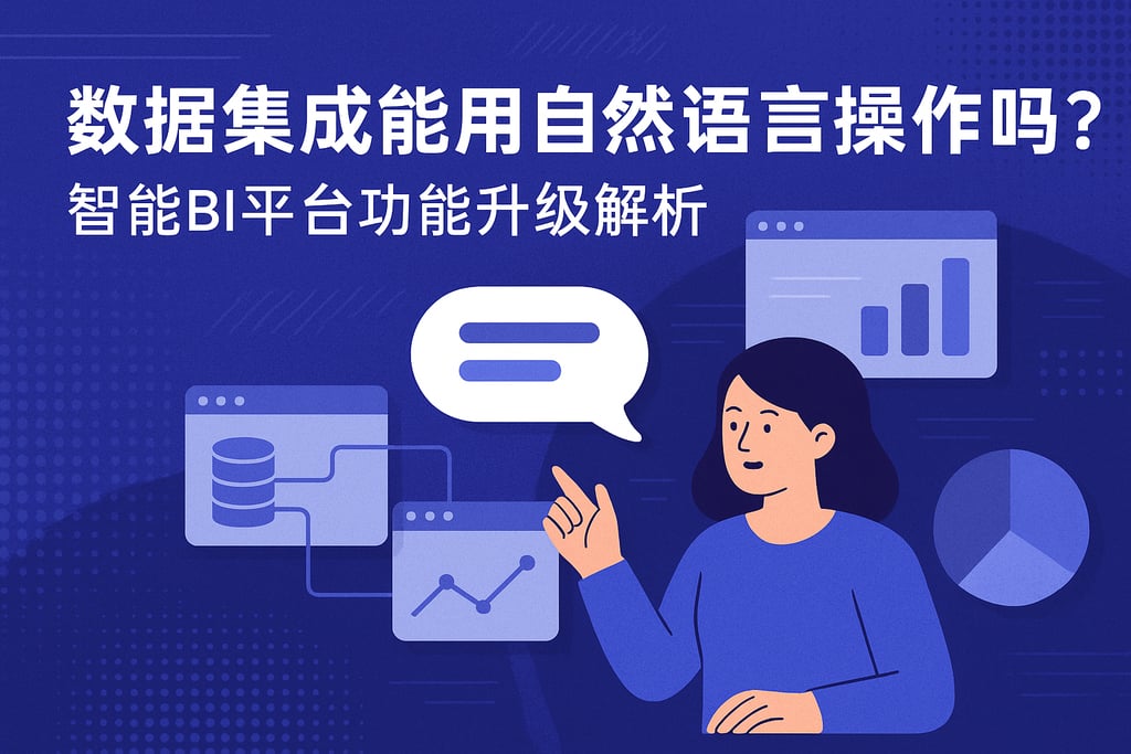 数据集成能用自然语言操作吗？智能BI平台功能升级解析
