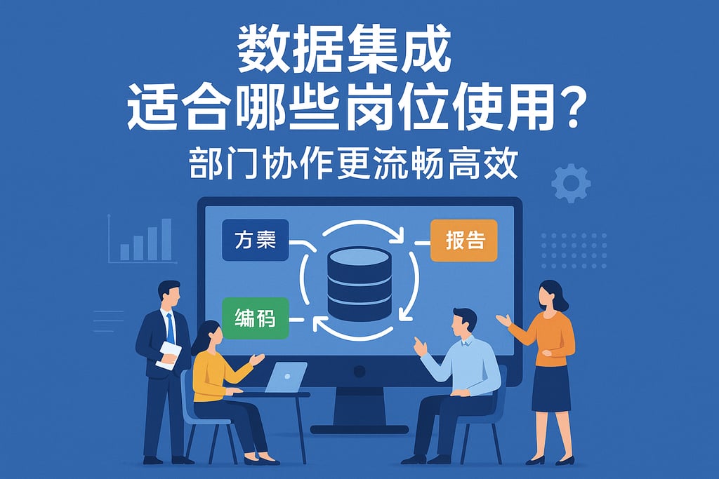 数据集成适合哪些岗位使用？部门协作更流畅高效