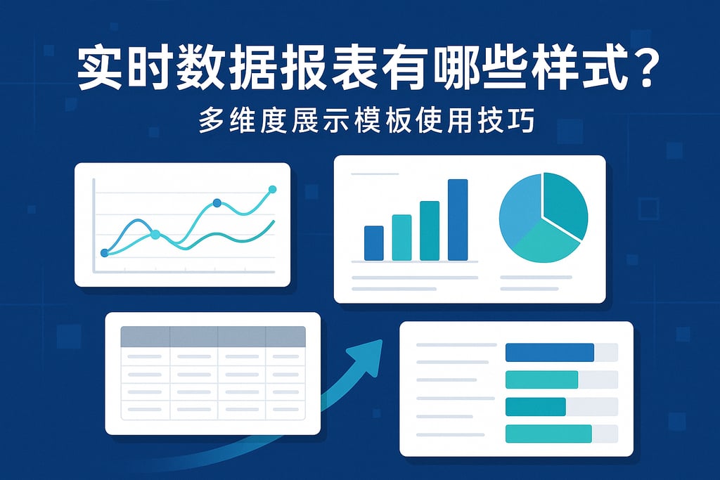 实时数据报表有哪些样式？多维度展示模板使用技巧 - FineDataLink数据集成平台