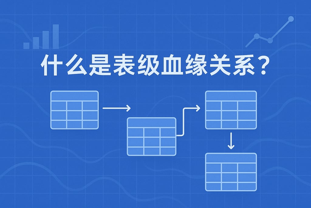 什么是表级血缘关系？