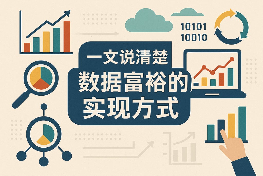 一文说清楚数据富裕的实现方式