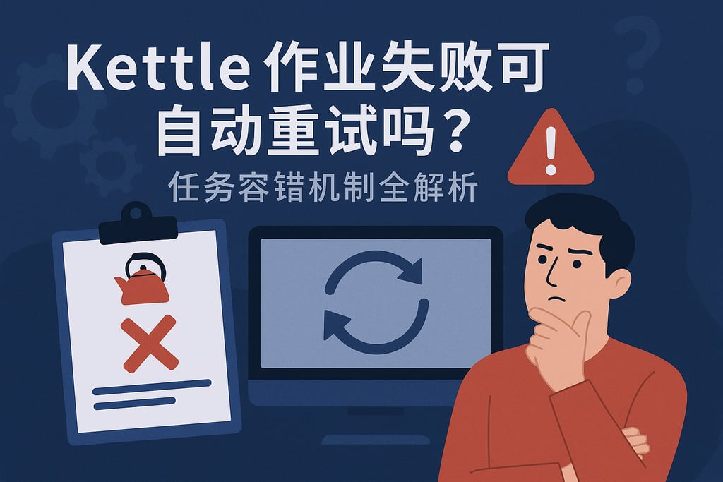 Kettle作业失败可自动重试吗？任务容错机制全解析