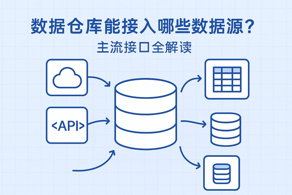 数据仓库能接入哪些数据源？主流接口全解读