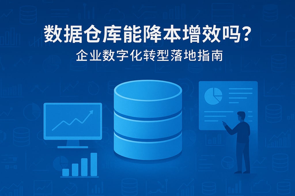 数据仓库能降本增效吗？企业数字化转型落地指南