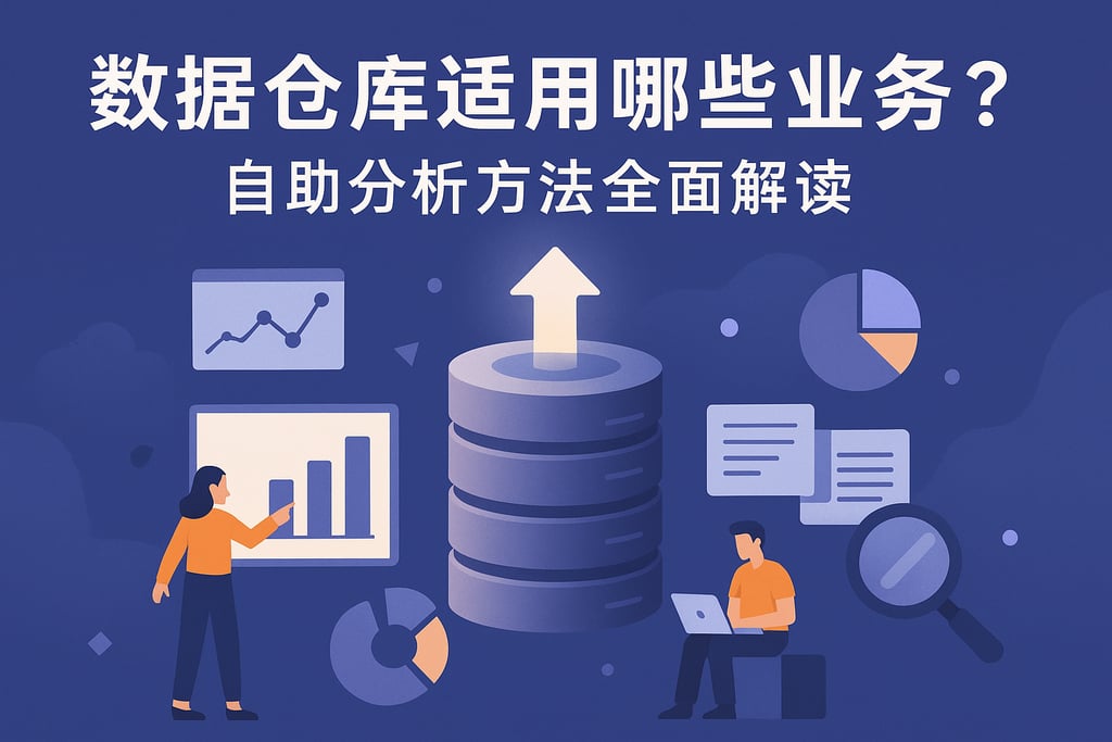 数据仓库适用哪些业务？自助分析方法全面解读