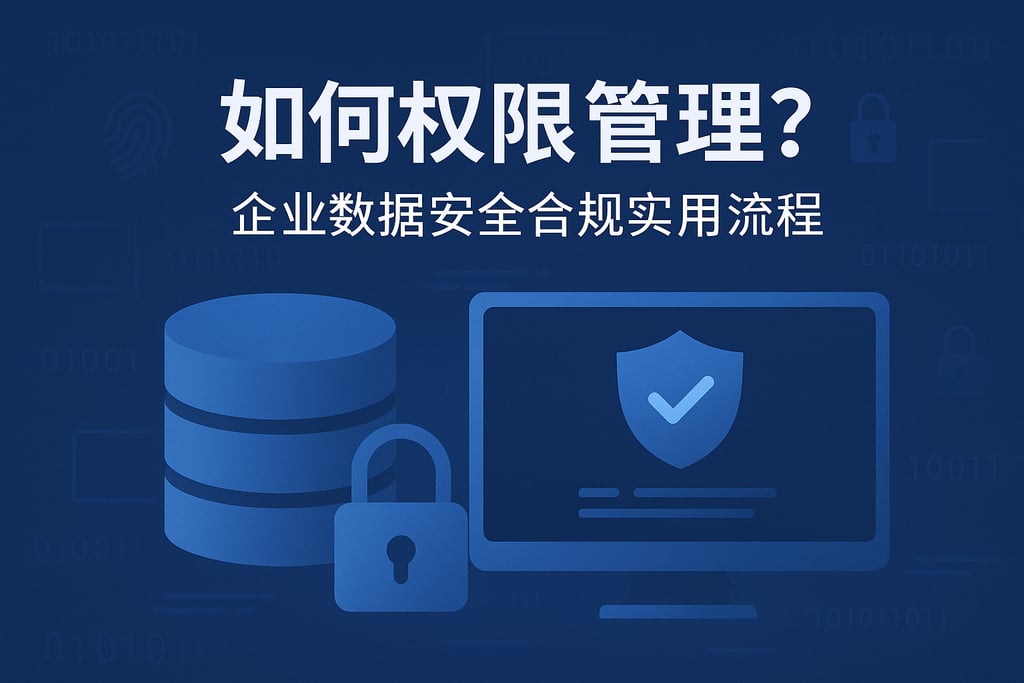 数据库如何权限管理？企业数据安全合规实用流程