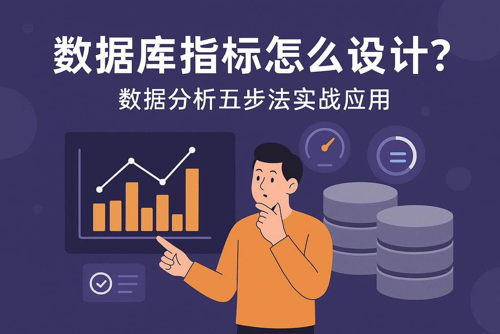数据库指标怎么设计？数据分析五步法实战应用