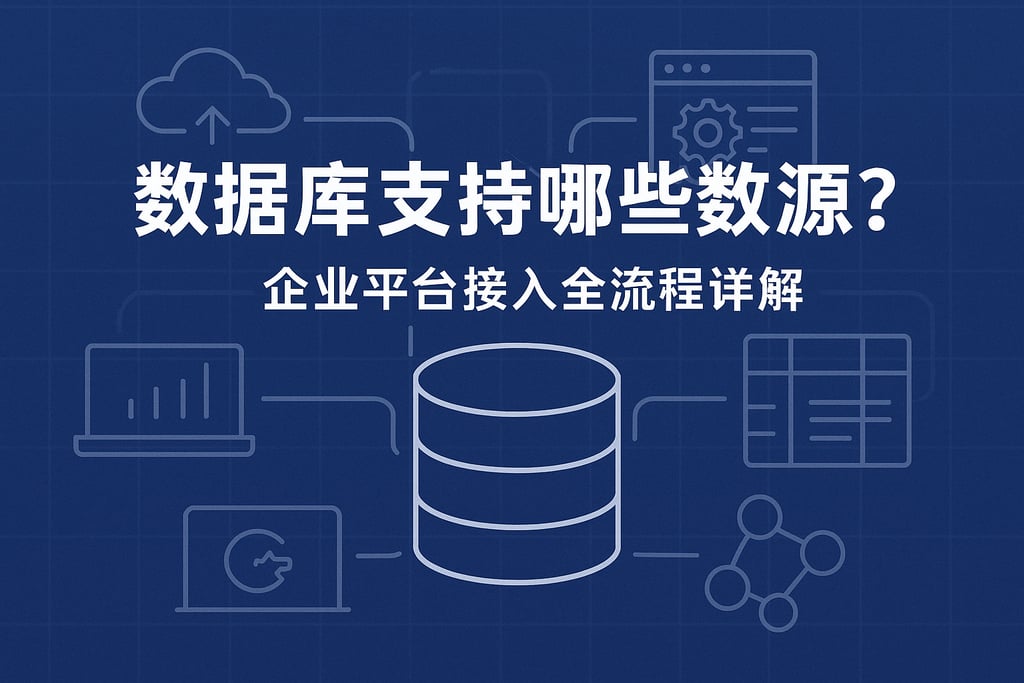 数据库支持哪些数据源？企业平台接入全流程详解