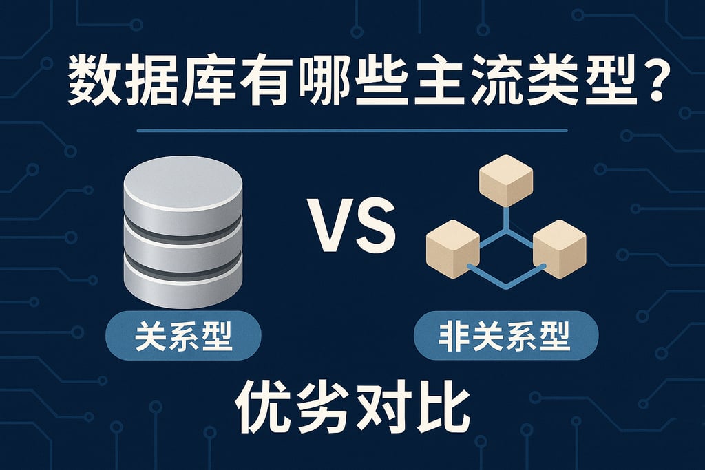 数据库有哪些主流类型？关系型与非关系型优劣对比