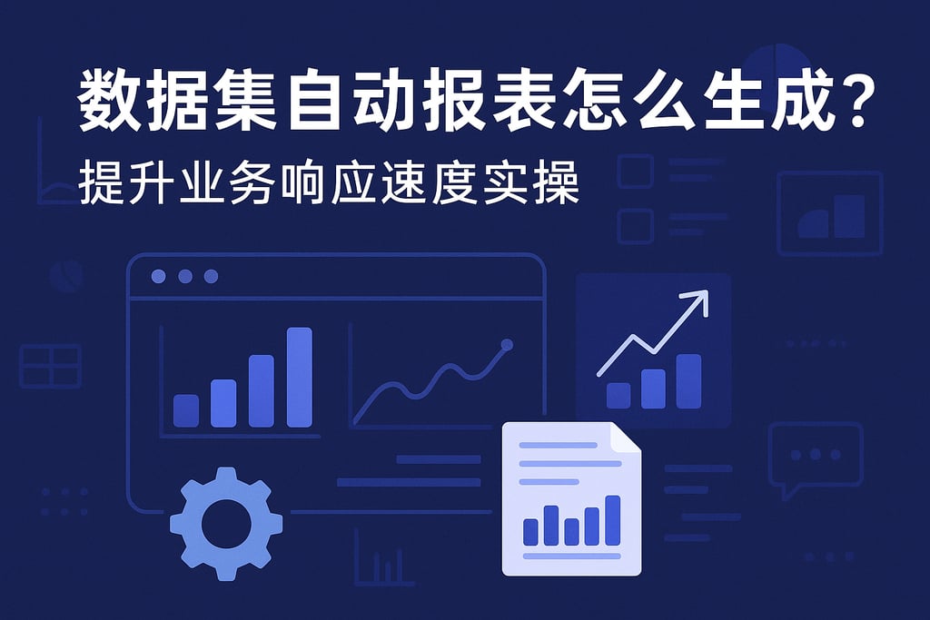 数据集自动报表怎么生成？提升业务响应速度实操