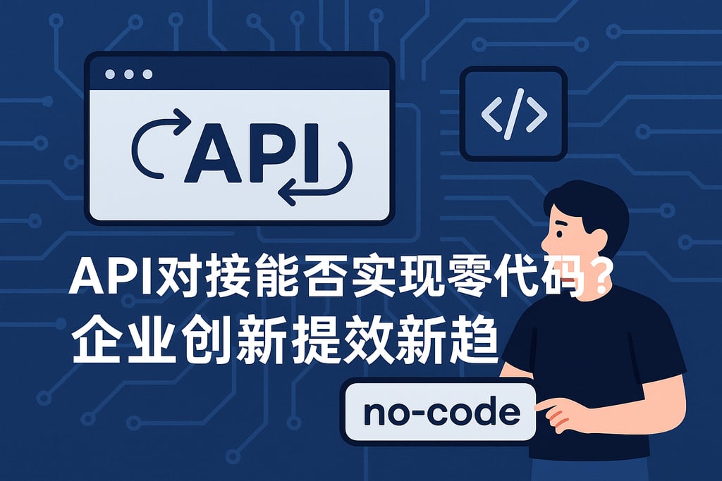 API对接能否实现零代码？企业创新提效新趋势