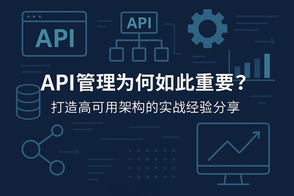 API管理为何如此重要？打造高可用架构的实战经验分享