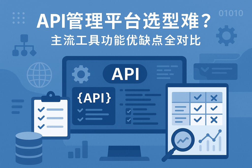 API管理平台选型难？主流工具功能优缺点全对比