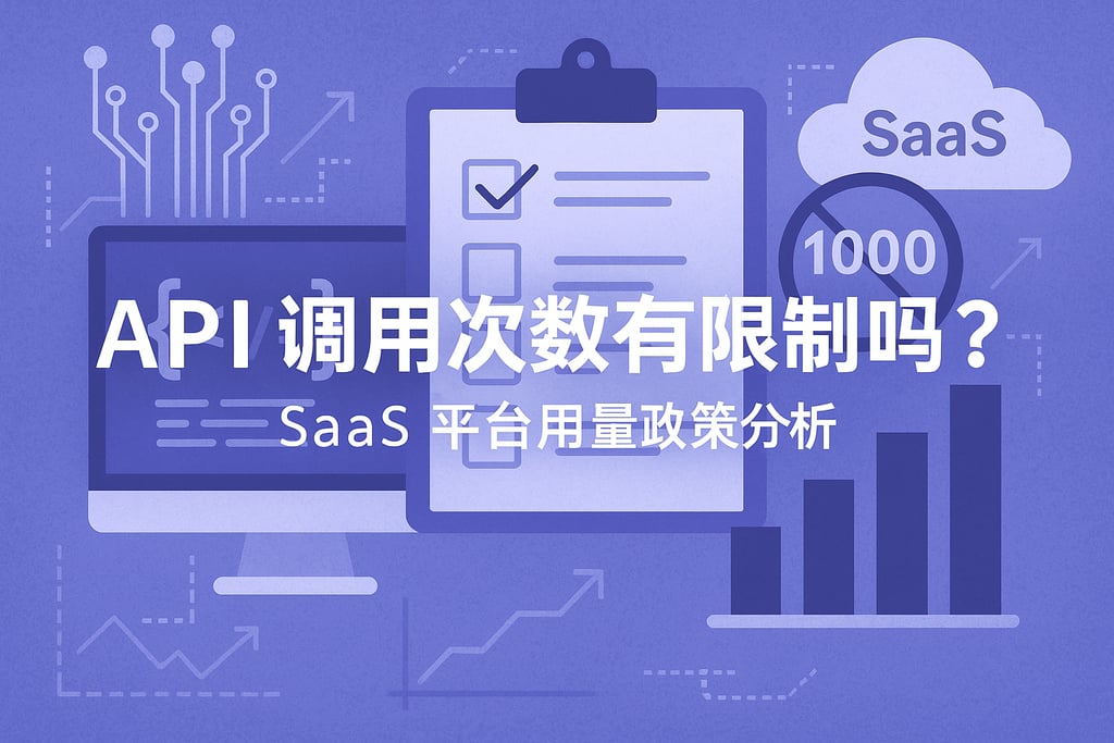API调用次数有限制吗？SaaS平台用量政策分析