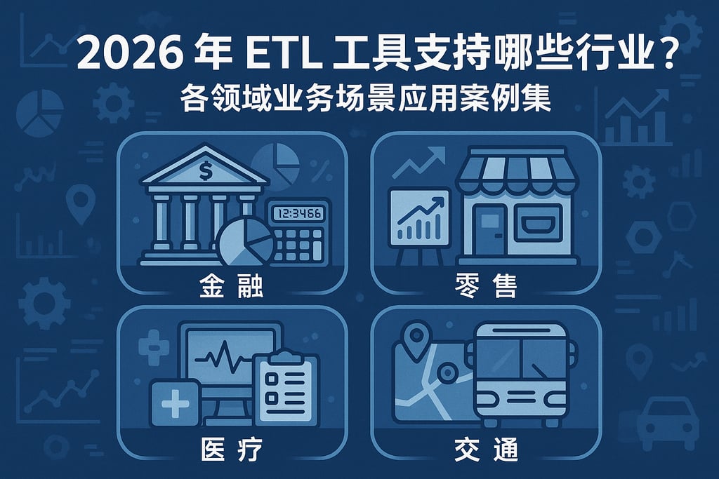 2026年ETL工具支持哪些行业？各领域业务场景应用案例集