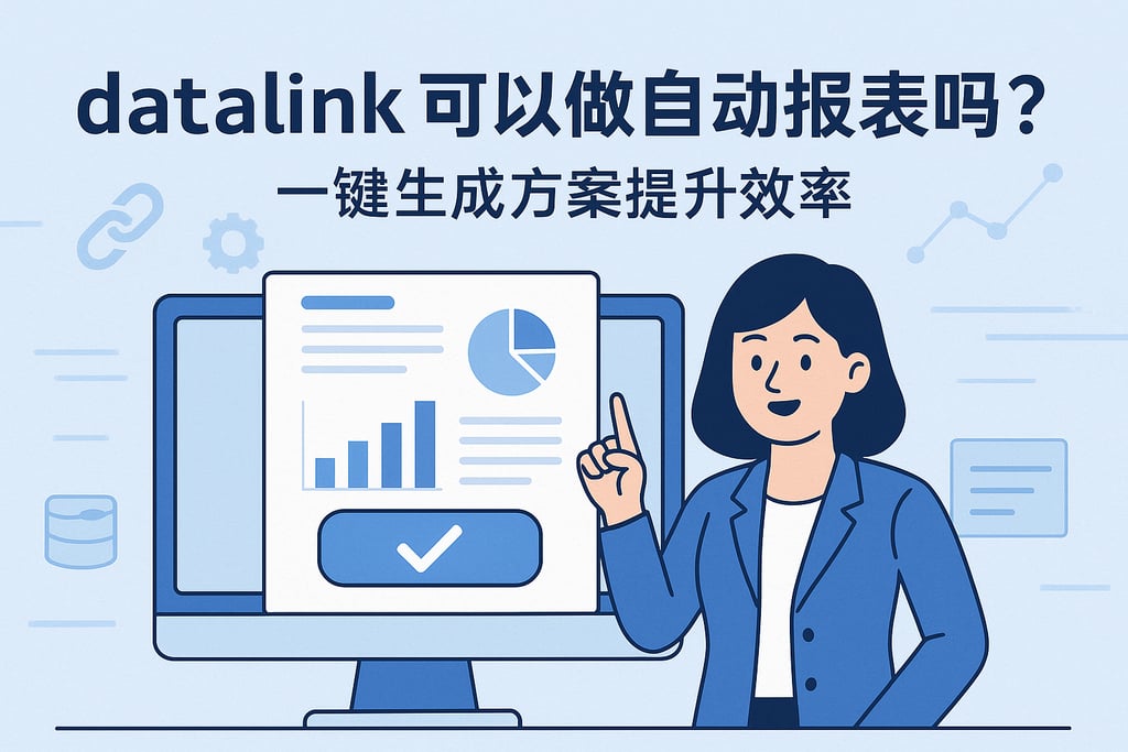 datalink可以做自动报表吗？一键生成方案提升效率