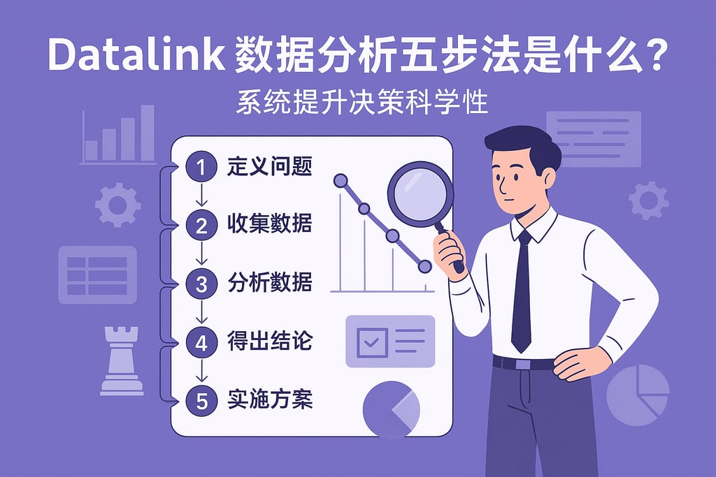 datalink数据分析五步法是什么？系统提升决策科学性