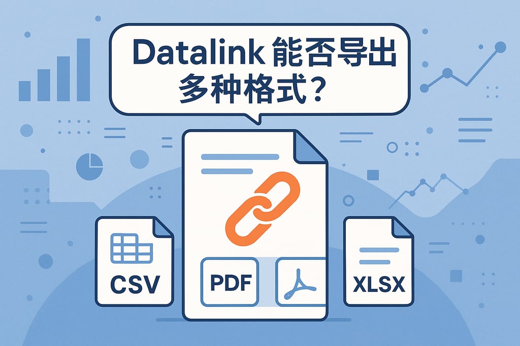 datalink能否导出多种格式？满足多场景数据分享需求