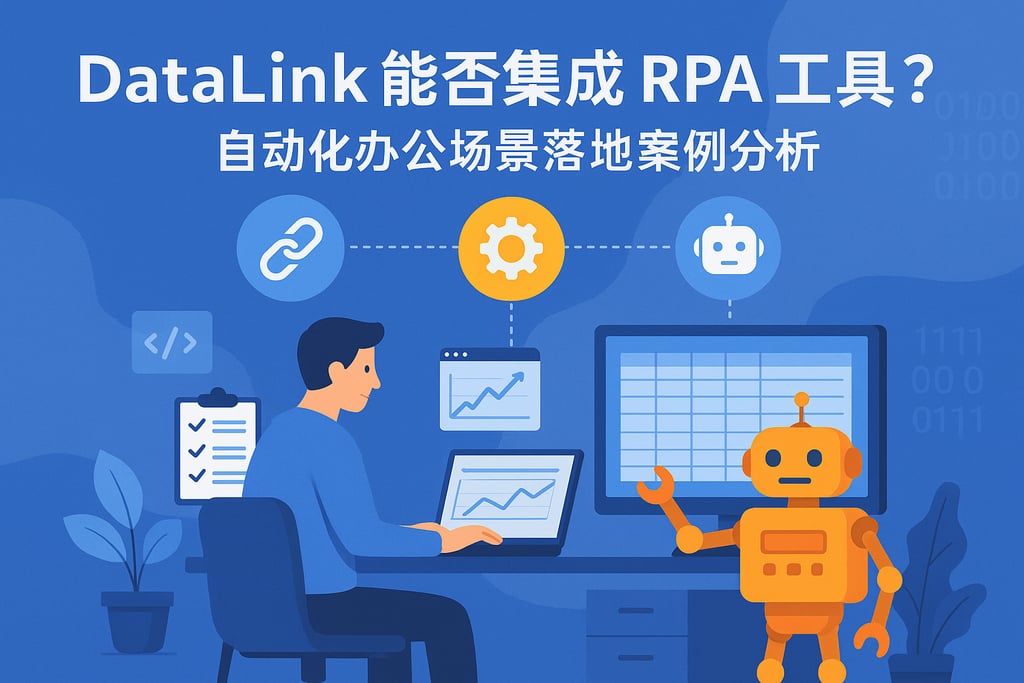 datalink能否集成RPA工具？自动化办公场景落地案例分析