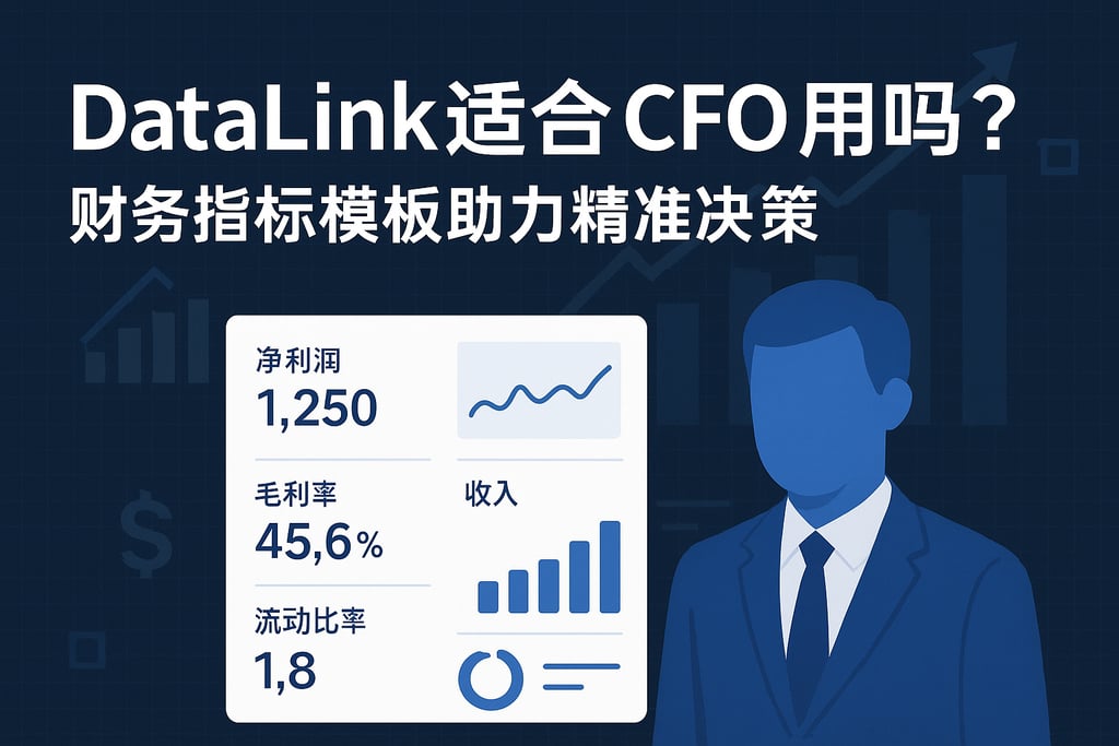 datalink适合CFO用吗？财务指标模板助力精准决策