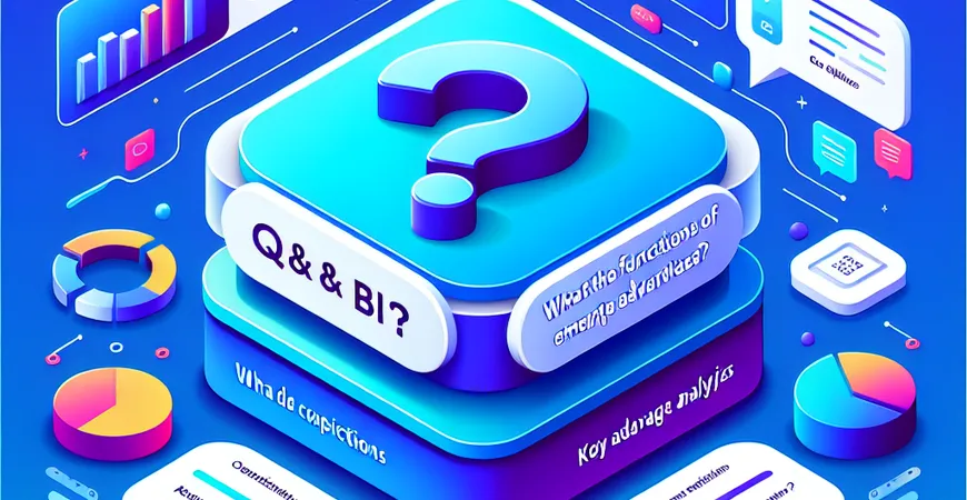 问答BI的核心功能是什么？关键优势分析