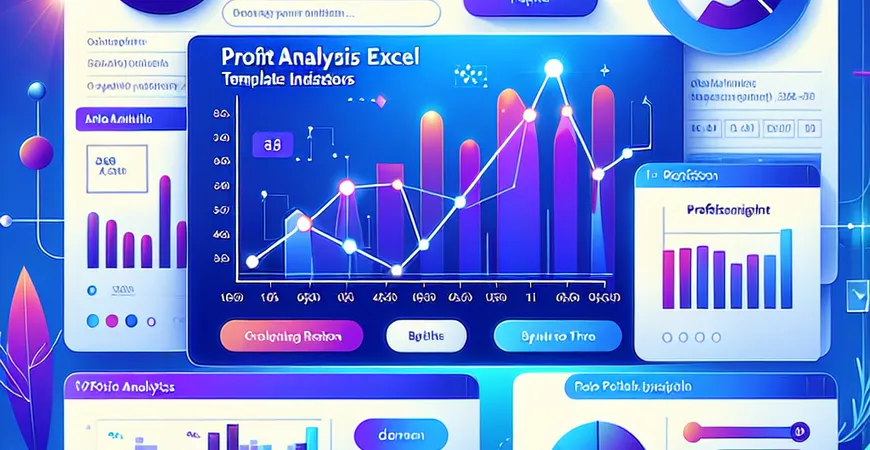 利润分析指标Excel模板使用？自动计算模型下载