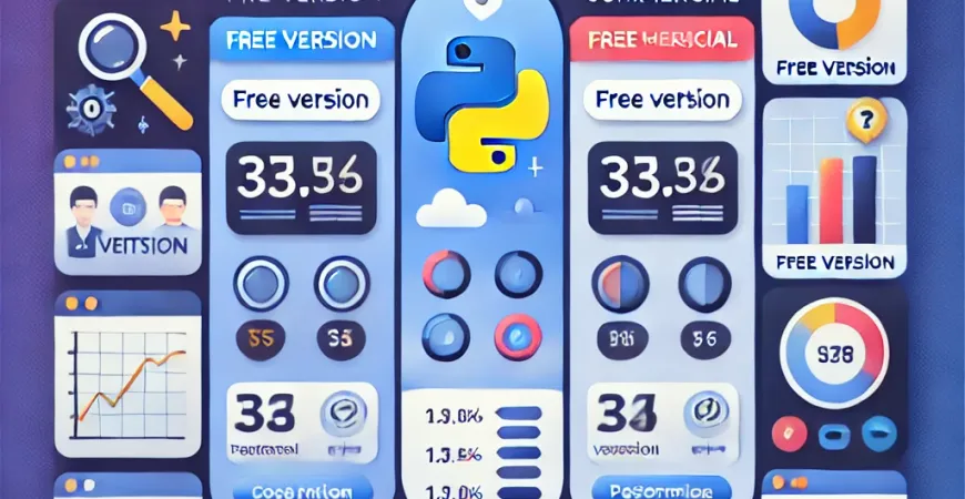 Python分析数据成本高吗？商业版与免费版对比。