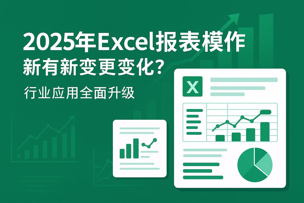 2025年Excel报表模板有哪些新变化？行业应用全面升级