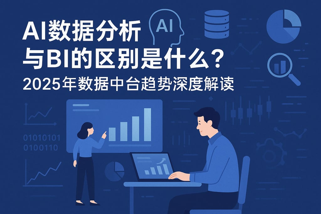 AI数据分析与BI的区别是什么？2025年数据中台趋势深度解读