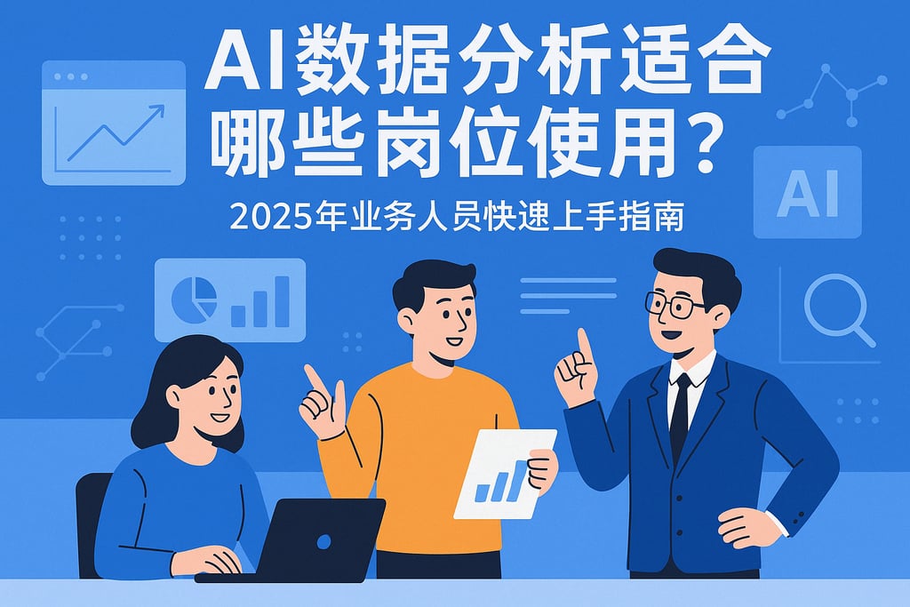 AI数据分析适合哪些岗位使用？2025年业务人员快速上手指南