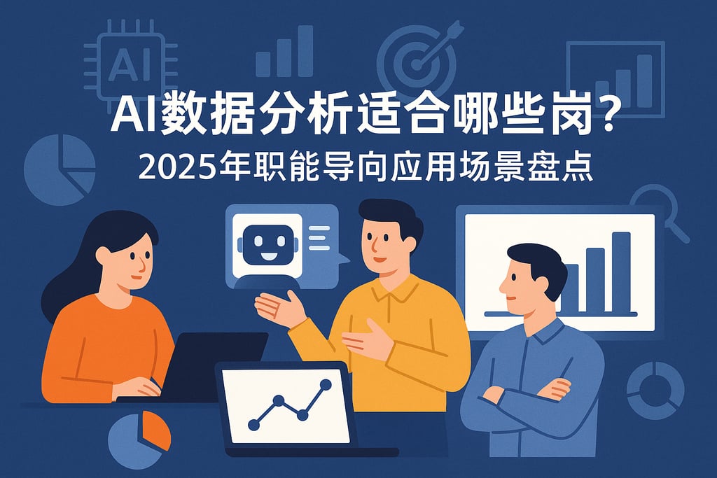 AI数据分析适合哪些岗位？2025年职能导向应用场景盘点
