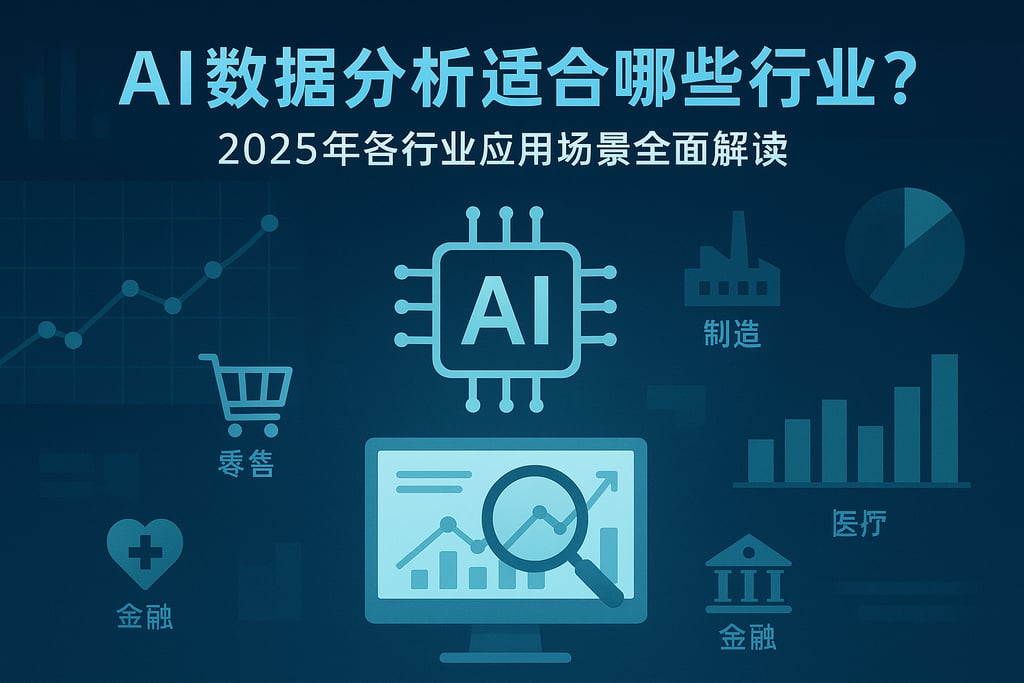 AI数据分析适合哪些行业？2025年各行业应用场景全面解读