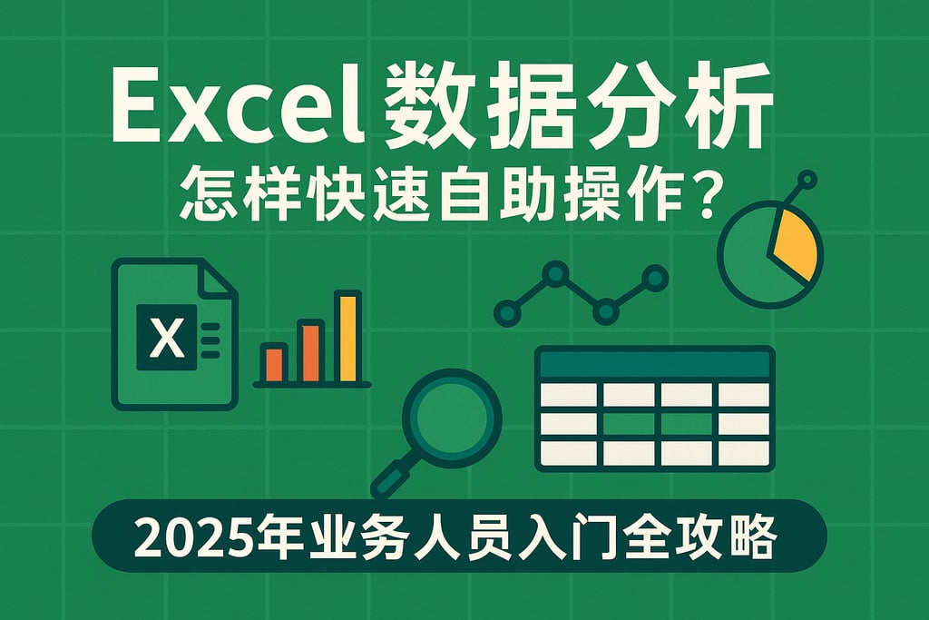 Excel数据分析怎样快速自助操作？2025年业务人员入门全攻略