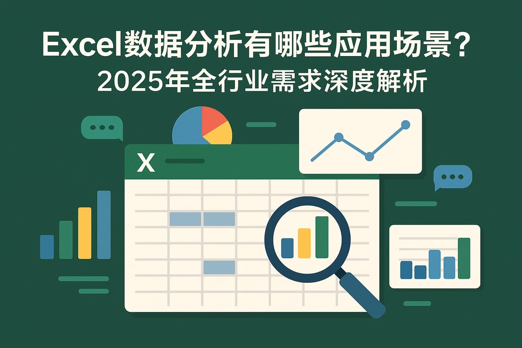 Excel数据分析有哪些应用场景？2025年全行业需求深度解析