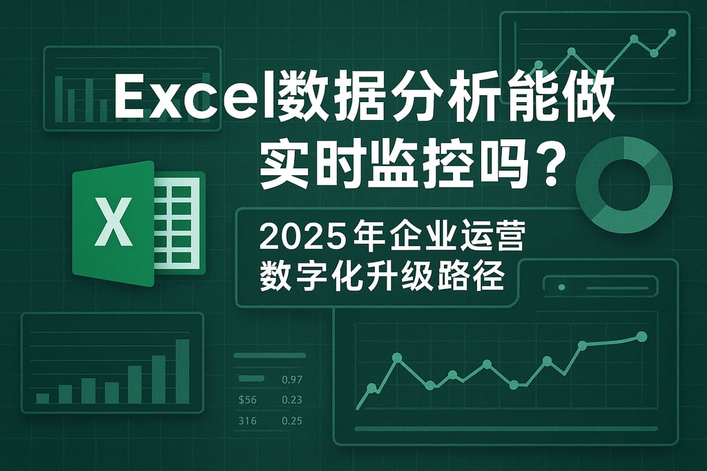 Excel数据分析能做实时监控吗？2025年企业运营数字化升级路径