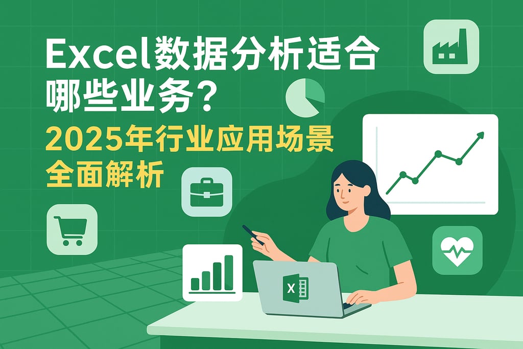 Excel数据分析适合哪些业务？2025年行业应用场景全面解析