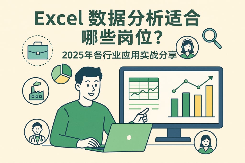 Excel数据分析适合哪些岗位？2025年各行业应用实战分享