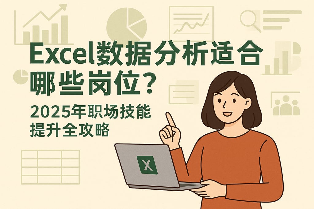 Excel数据分析适合哪些岗位？2025年职场技能提升全攻略