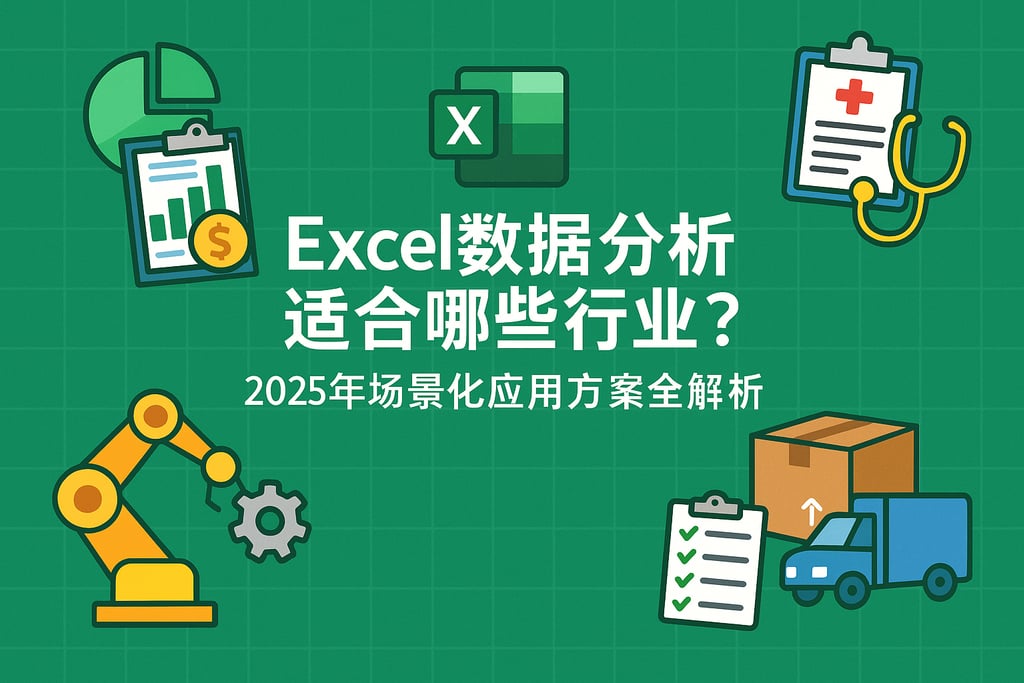 Excel数据分析适合哪些行业？2025年场景化应用方案全解析
