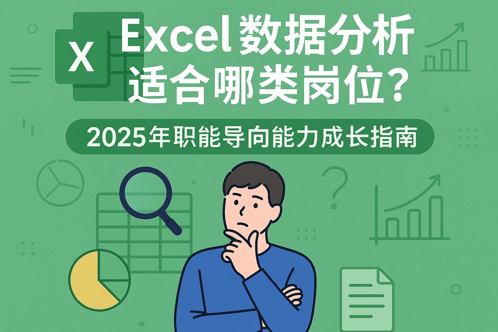 Excel数据分析适合哪类岗位？2025年职能导向能力成长指南