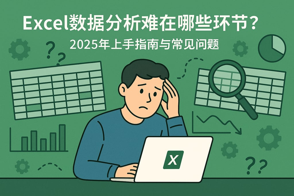 Excel数据分析难在哪些环节？2025年上手指南与常见问题