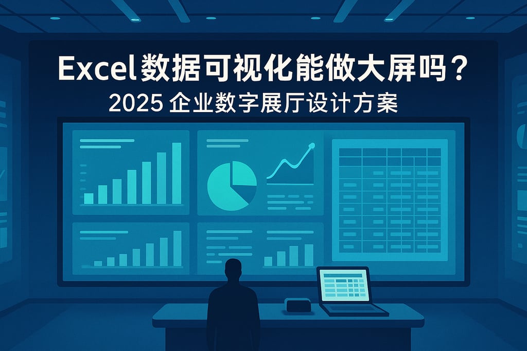 Excel数据可视化能做大屏吗？2025年企业数字展厅设计方案