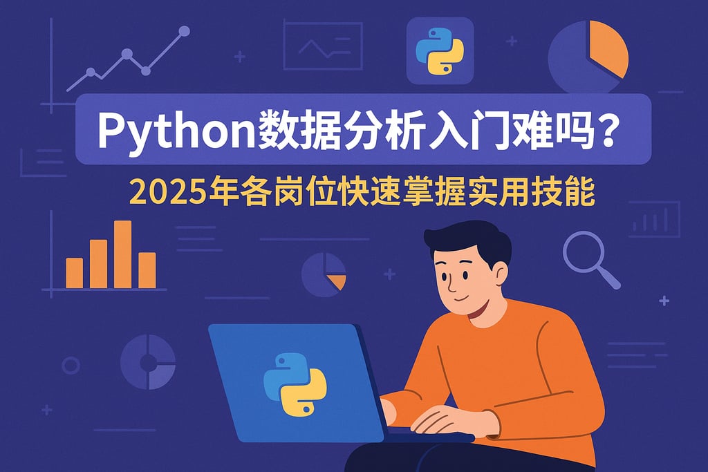 Python数据分析入门难吗？2025年各岗位快速掌握实用技能