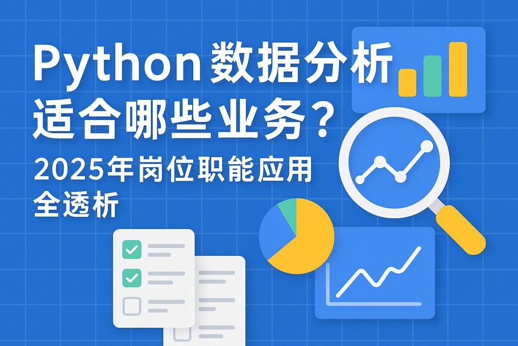 Python数据分析适合哪些业务？2025年岗位职能应用全透析