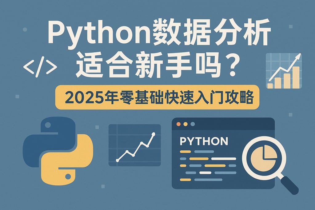 Python数据分析适合新手吗？2025年零基础快速入门攻略
